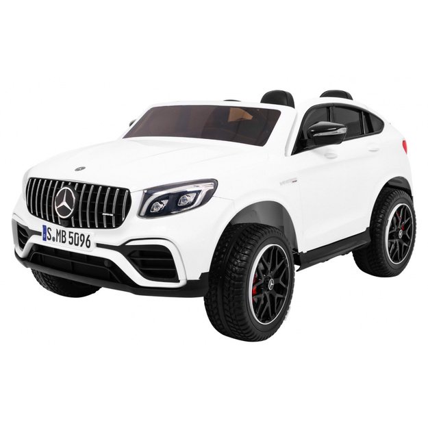 Dvivietis elektromobilis Mercedes GLC 63S 4x4, baltas