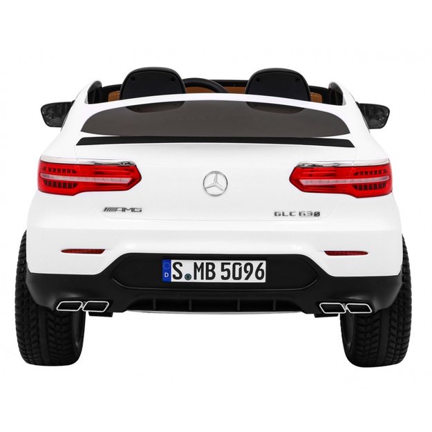 Dvivietis elektromobilis Mercedes GLC 63S 4x4, baltas