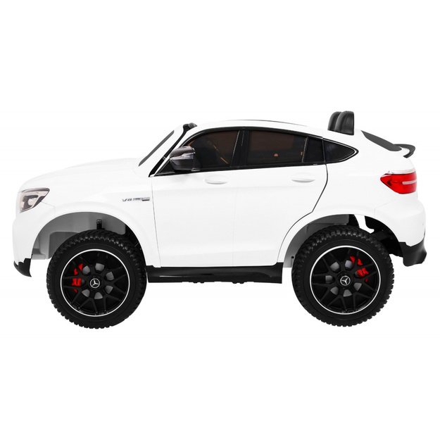 Dvivietis elektromobilis Mercedes GLC 63S 4x4, baltas