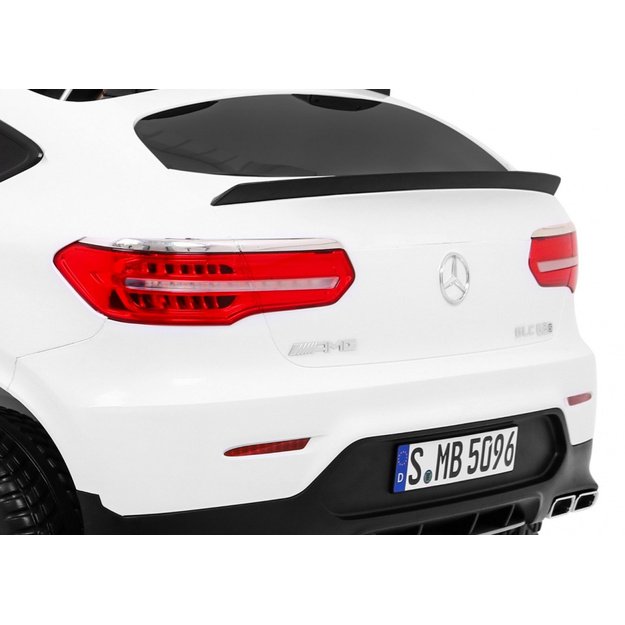 Dvivietis elektromobilis Mercedes GLC 63S 4x4, baltas