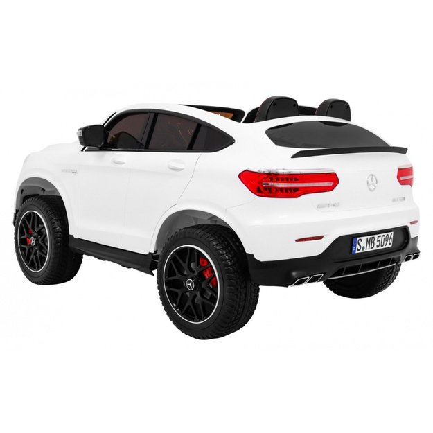 Dvivietis elektromobilis Mercedes GLC 63S 4x4, baltas