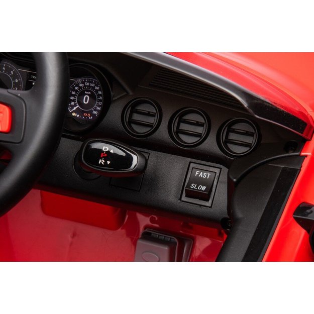 Vienvietis elektromobilis vaikams Ford Mustang GT500 Shelby, raudonas