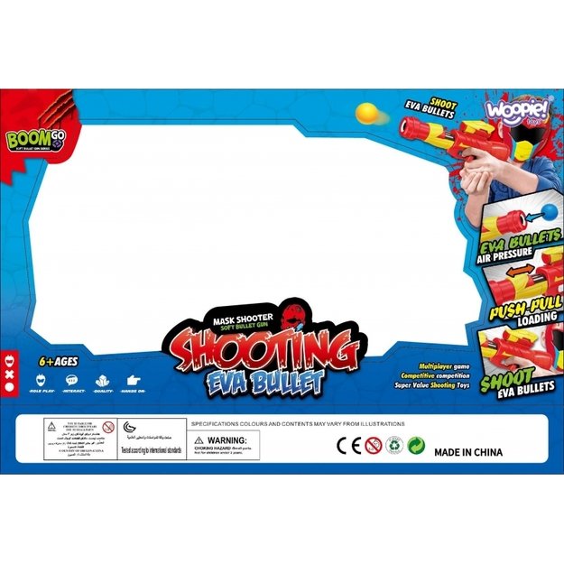 Žaislinio šautuvo ir kaukės rinkinys 11 el, WOOPIE