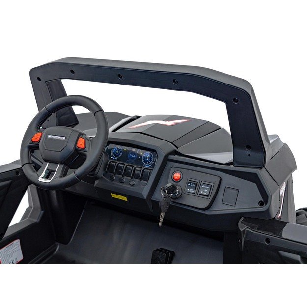 Dvivietis elektrinis bagis vaikams UTV-MX 2000N, juodas