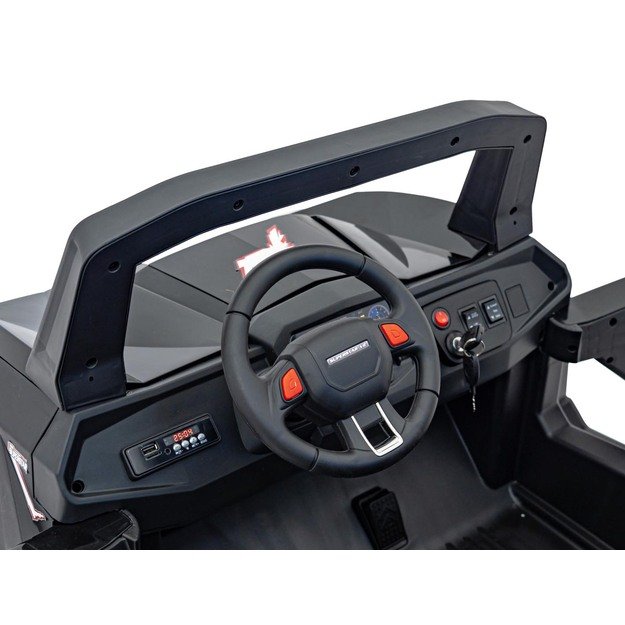 Dvivietis elektrinis bagis vaikams UTV-MX 2000N, juodas