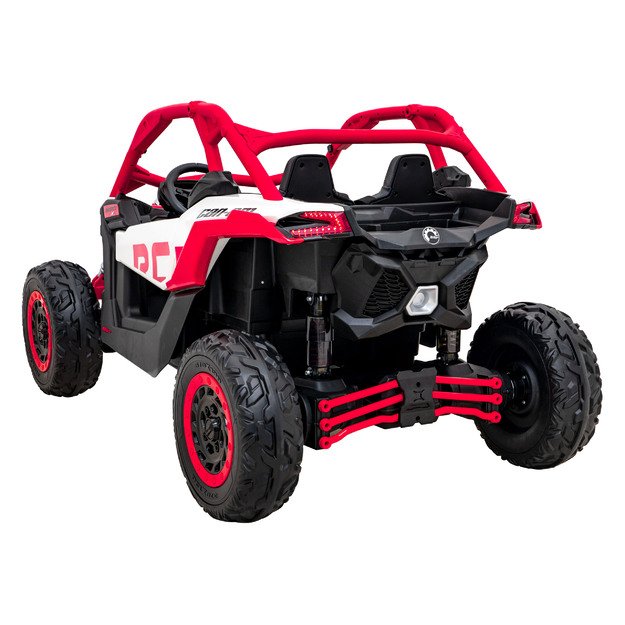 Dvivietis elektromobilis bagis Maverick Turbo RR, raudonas