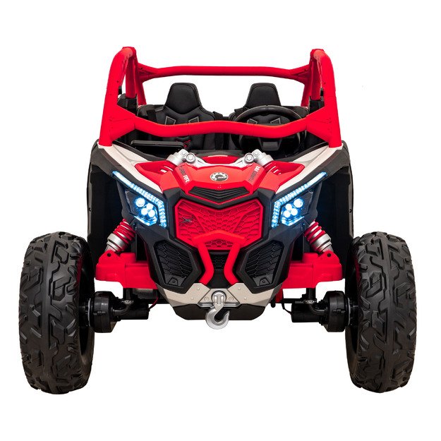 Dvivietis elektromobilis bagis Maverick Turbo RR, raudonas