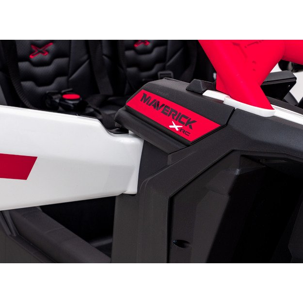 Dvivietis elektromobilis bagis Maverick Turbo RR, raudonas
