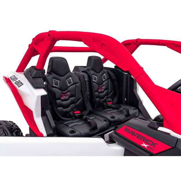 Dvivietis elektromobilis bagis Maverick Turbo RR, raudonas