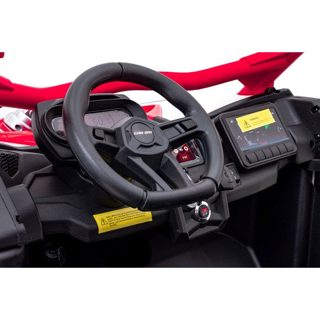 Dvivietis elektromobilis bagis Maverick Turbo RR, raudonas