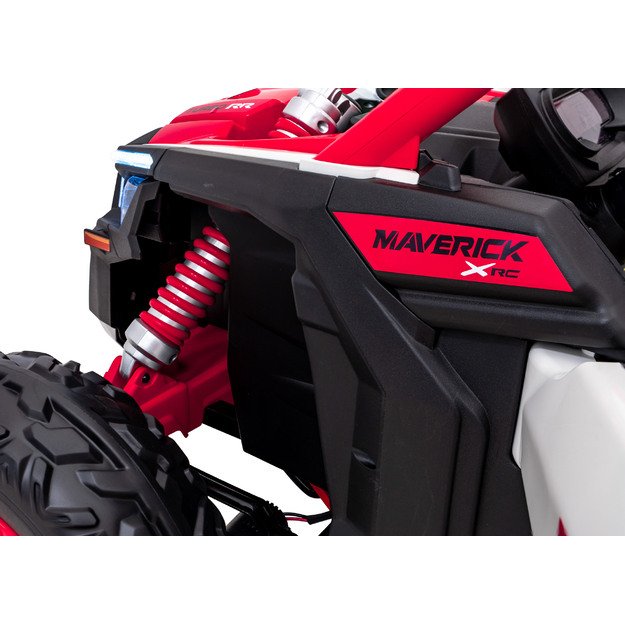 Dvivietis elektromobilis bagis Maverick Turbo RR, raudonas