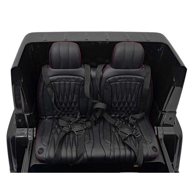 Galingas 4x4 200W dvivietis elektromobilis Mercedes Benz G63 AMG XXL, juodas