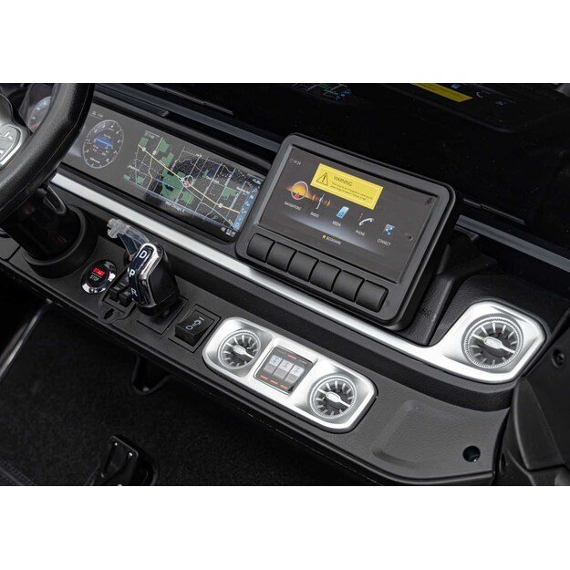 Galingas 4x4 200W dvivietis elektromobilis Mercedes Benz G63 AMG XXL, juodas