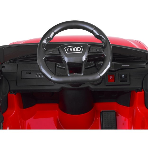 Vienvietis elektromobilis vaikams AUDI RS 6, raudonas