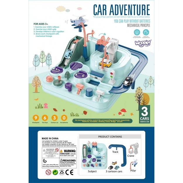 Interaktyvusis automobilių takelis, transportas, WOOPIE