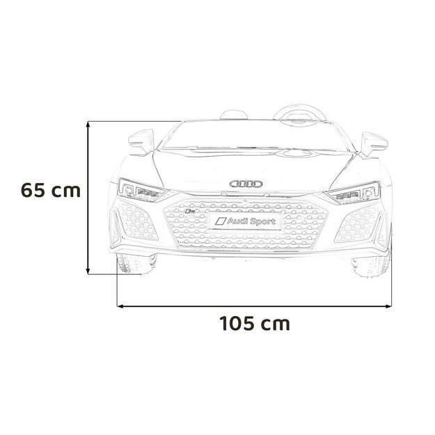 Dvivietis elektromobilis vaikams Audi Spyder R8 LIFT STRONG, juodas