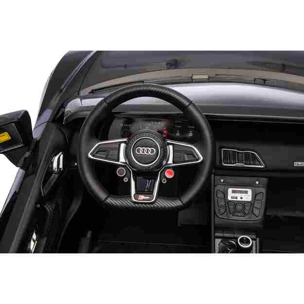 Dvivietis elektromobilis vaikams Audi Spyder R8 LIFT STRONG, juodas