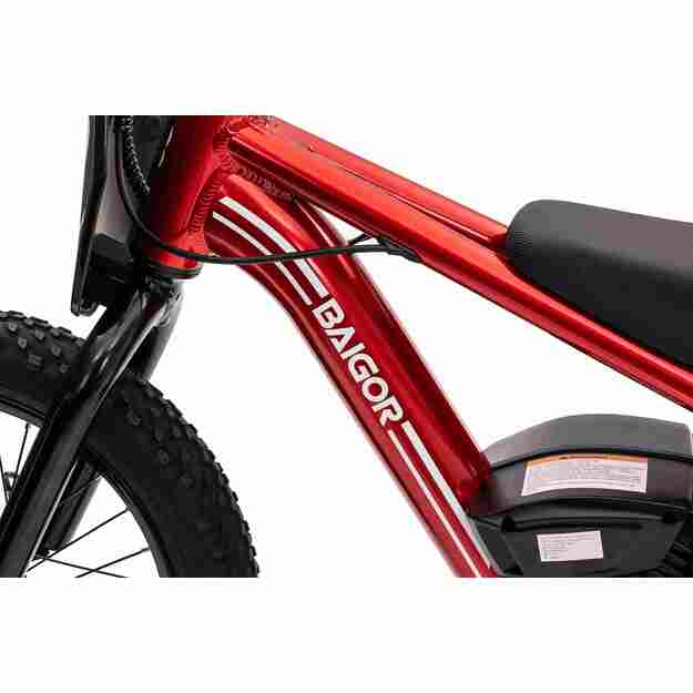 Vaikiškas elektrinis motociklas BAIGOR 23 PRO, raudonas