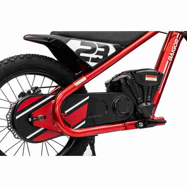 Vaikiškas elektrinis motociklas BAIGOR 23 PRO, raudonas