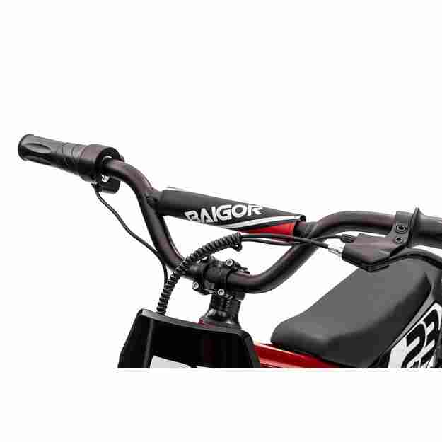 Vaikiškas elektrinis motociklas BAIGOR 23 PRO, raudonas