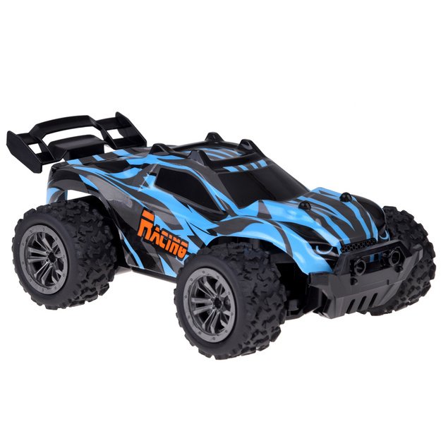 Nuotoliniu būdu valdomas RAPID MONSTER automobilis, mėlynas