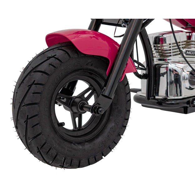 Vaikiškas elektrinis motociklas Chopper Warrior, rožinis