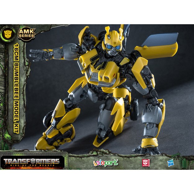 Žaislinis Hasbro Bumblebee transformerio figūrėlė su priedais 16cm 