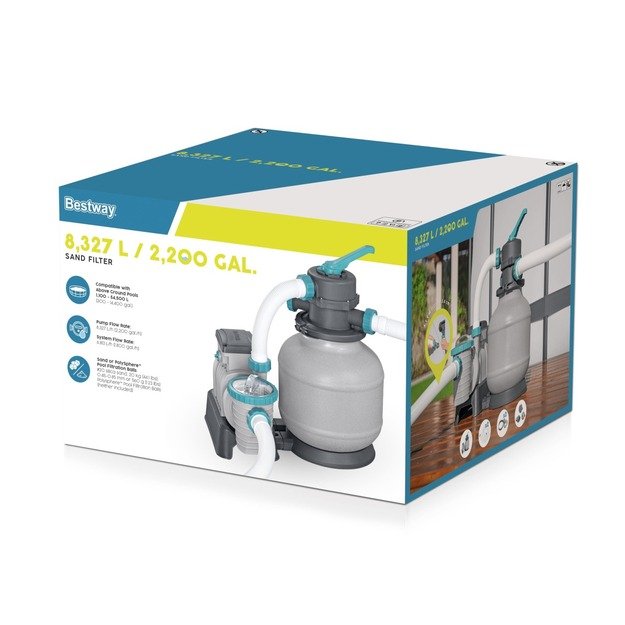Smėlio filtro siurblio rinkinys 8327 l/h baseinui, BESTWAY