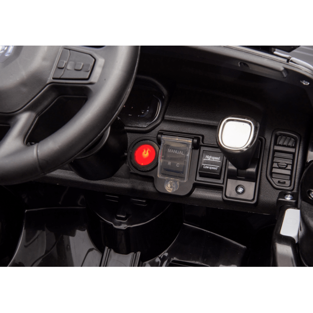 Vienvietis elektrinis policijos džipas vaikams ZB618 Dodge Ram, juodas 15