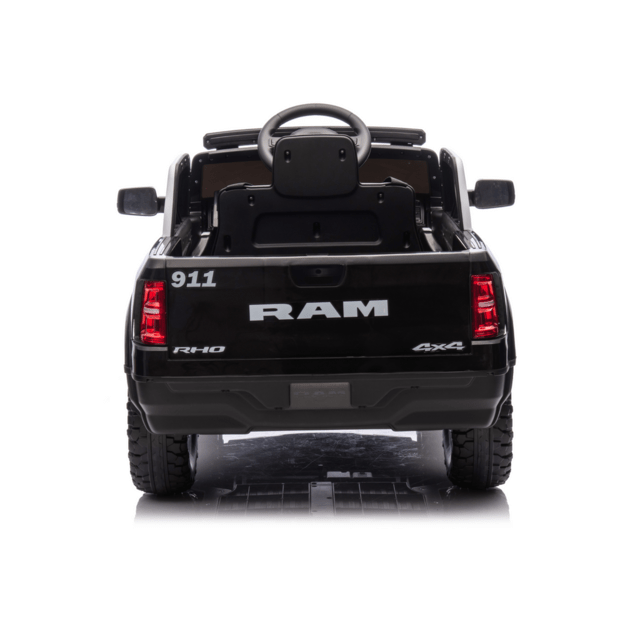Vienvietis elektrinis policijos džipas vaikams ZB618 Dodge Ram, juodas 5