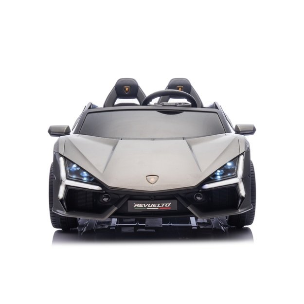 Dvivietis elektromobilis vaikams Lamborghini Revuelto XL, pilkas