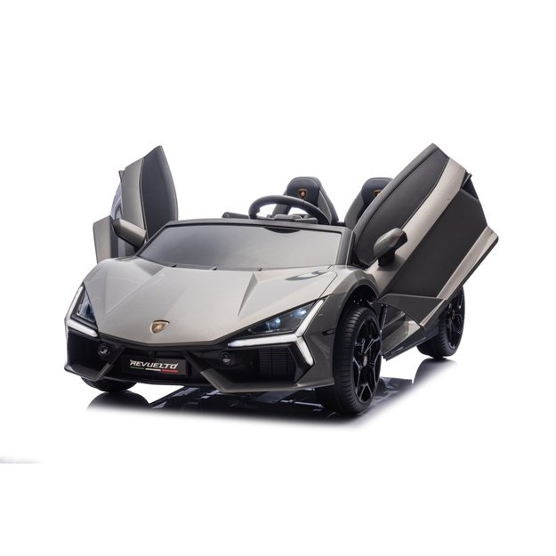 Dvivietis elektromobilis vaikams Lamborghini Revuelto XL, pilkas
