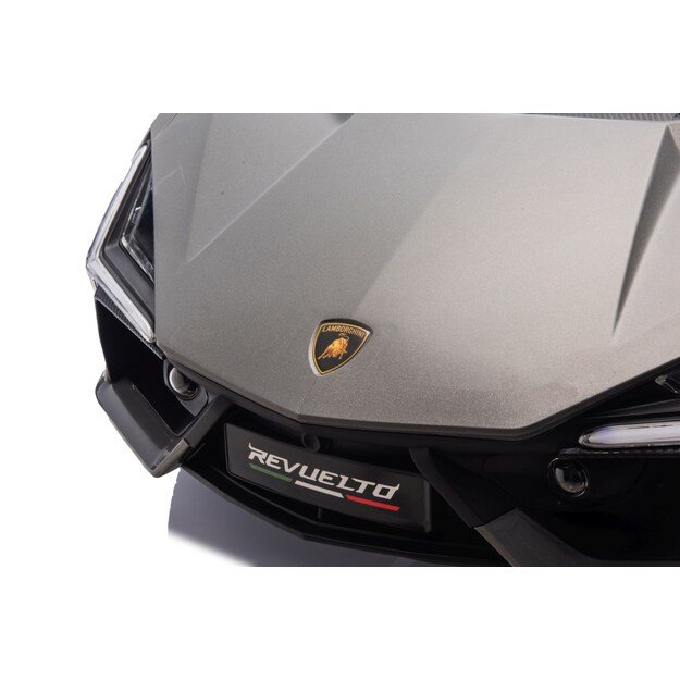 Dvivietis elektromobilis vaikams Lamborghini Revuelto XL, pilkas