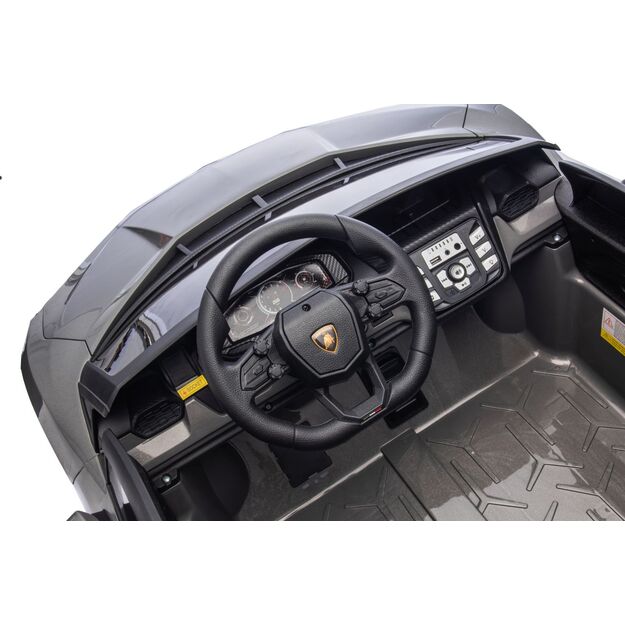 Dvivietis elektromobilis vaikams Lamborghini Revuelto XL, pilkas