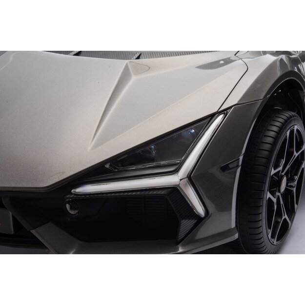Dvivietis elektromobilis vaikams Lamborghini Revuelto XL, pilkas