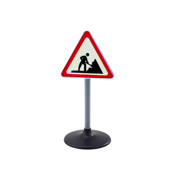 Didelis įspėjamasis kelio ženklas vaikams , 70 cm 