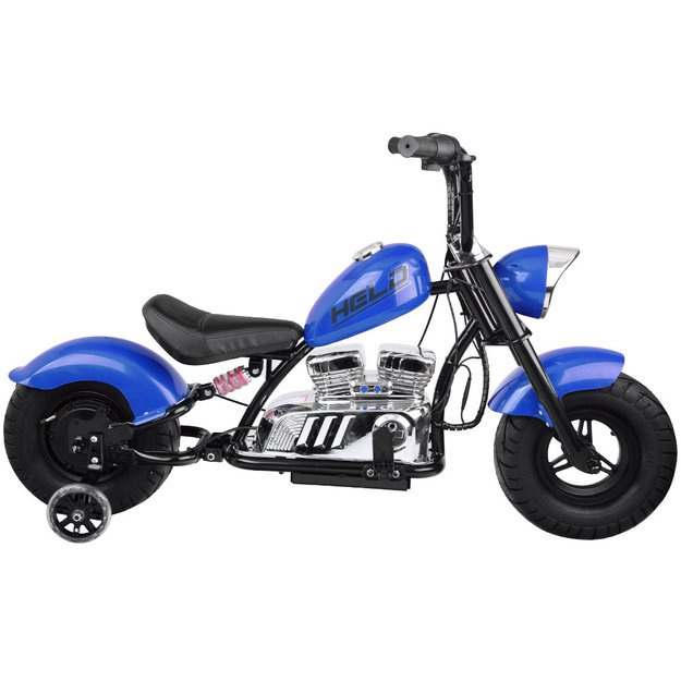 Vienvietis elektrinis motociklas vaikams iki 80 kg, mėlynas
