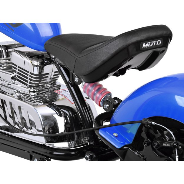 Vienvietis elektrinis motociklas vaikams iki 80 kg, mėlynas