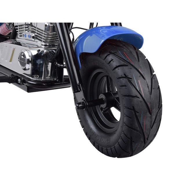 Vienvietis elektrinis motociklas vaikams iki 80 kg, mėlynas