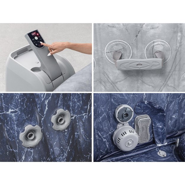 Pripučiama sūkurinė vonia „Lay-Z-Spa San Francisco PRO 7“ su Wi-Fi, Bestway 6001Q 