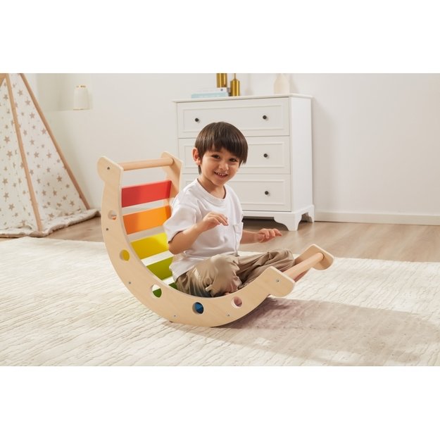 Montessori medinis tiltelis supynės vaikams 2in1, VIGA