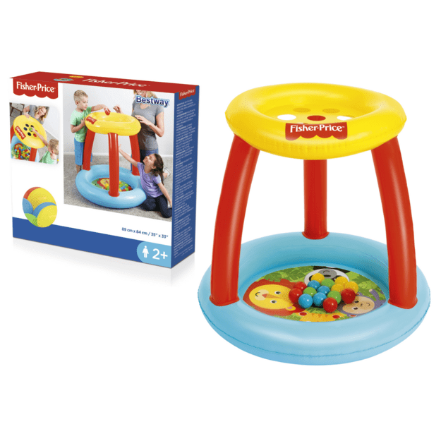 Pripučiamas baseinas vaikams su kamuoliukais Fisher-Price, Bestway 93541