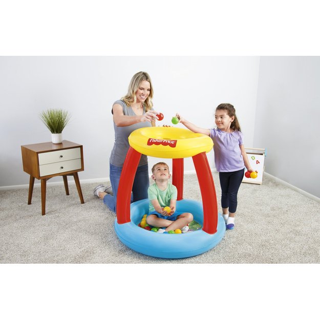 Pripučiamas baseinas vaikams su kamuoliukais Fisher-Price, Bestway 93541