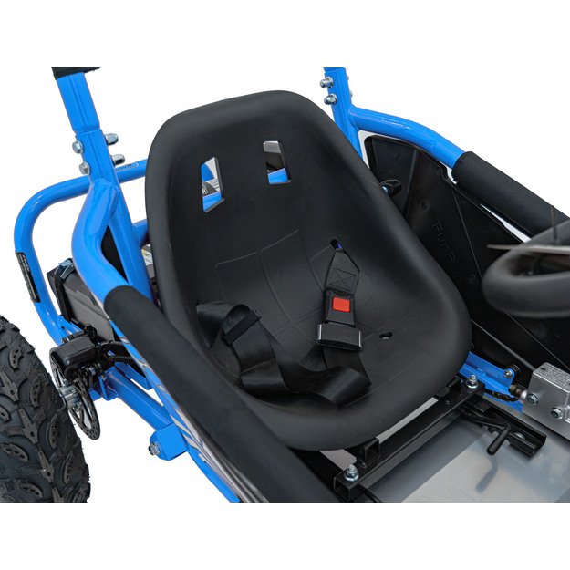 Vienvietis elektrinis sportinis kartingas MAIGHTY vaikams, mėlynas