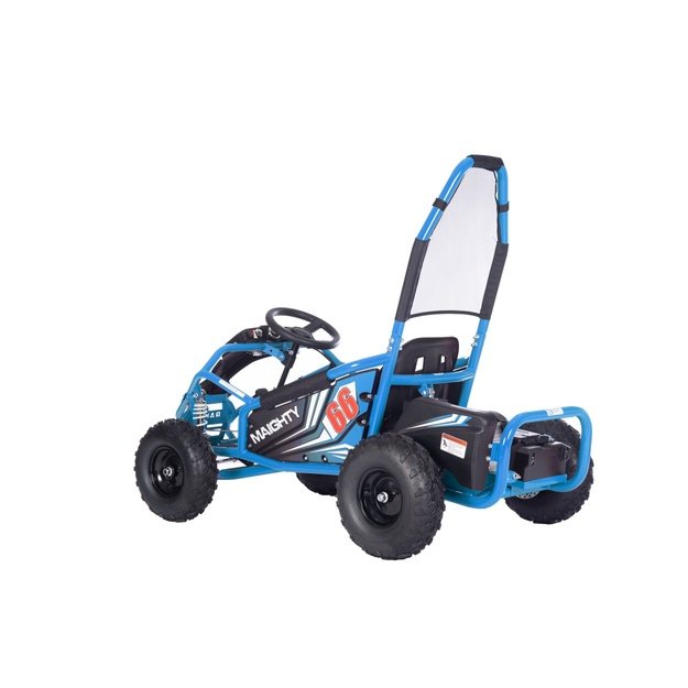 Vienvietis elektrinis sportinis kartingas MAIGHTY vaikams, mėlynas