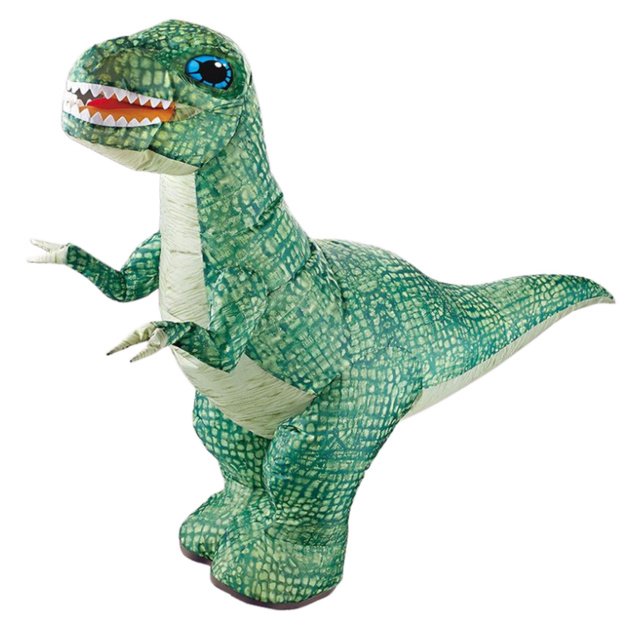 Nuotoliniu būdu valdomas pripučiamas dinozauras, žalias 