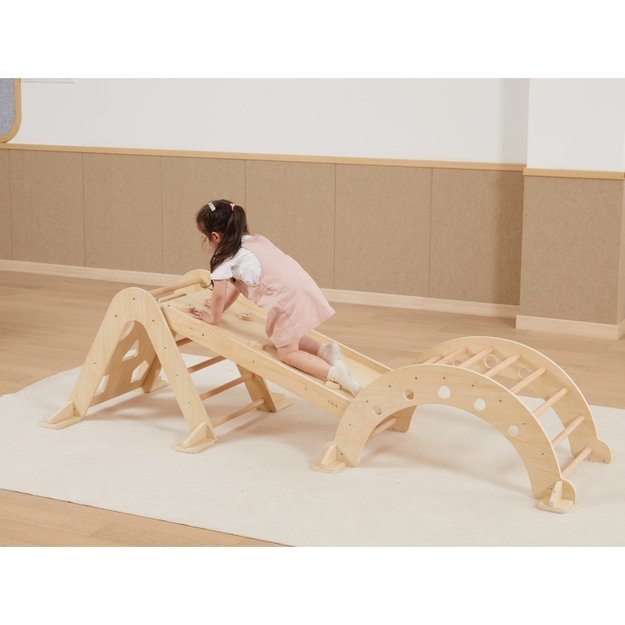 Medinės Montessori supynės – laipynė vaikams, VIGA 7