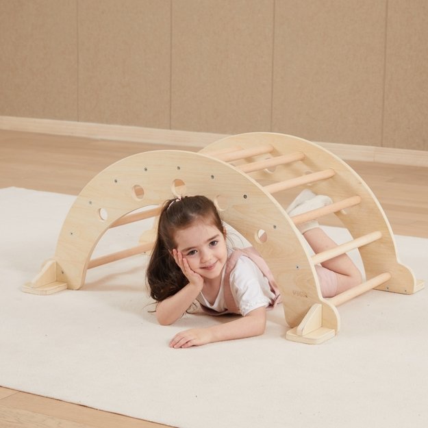 Medinės Montessori supynės – laipynė vaikams, VIGA 2