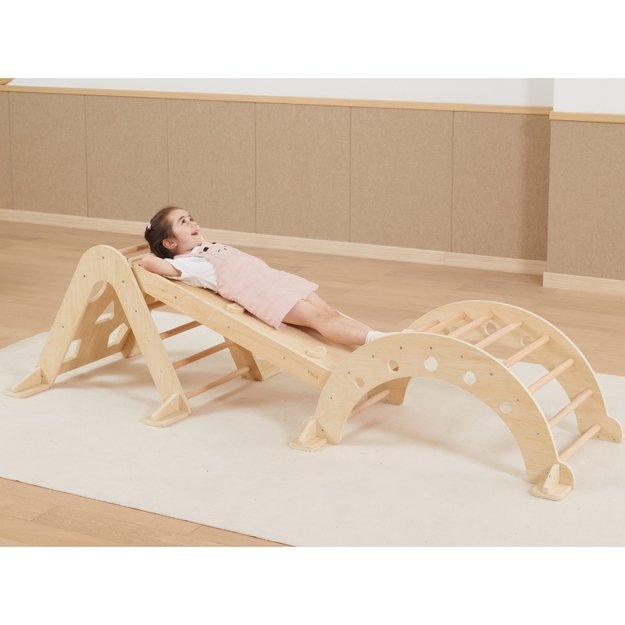 Medinės Montessori supynės – laipynė vaikams, VIGA 5