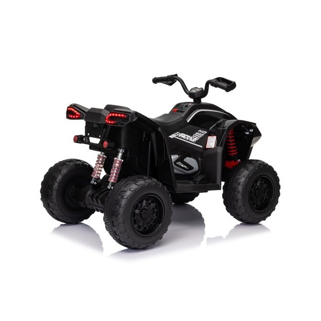 Vienvietis elektrinis keturratis vaikams Quad Fast Wheel, juodas